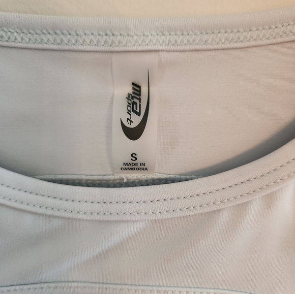 NWT MTA Light Blue Sports Top.  Size S.  Fast dry and stretch.  Great shirt. - Picture 2 of 5